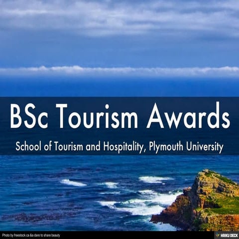 BSc Tourism Awards