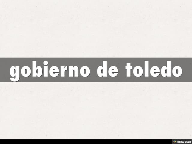 gobierno de toledo