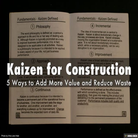 Kaizen for Construction