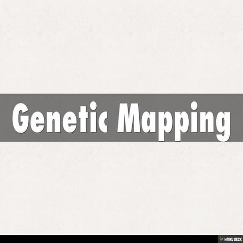 Genetic Mapping