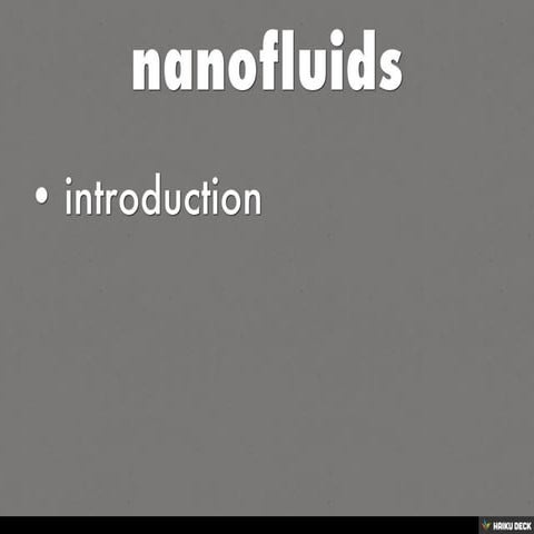 nanofluids
