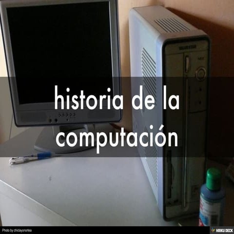 historia de la computación