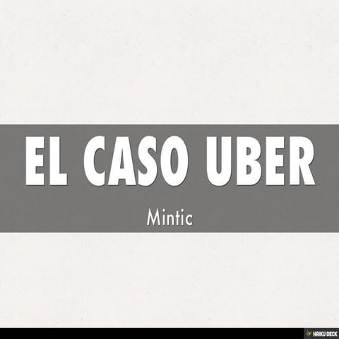 EL CASO UBER