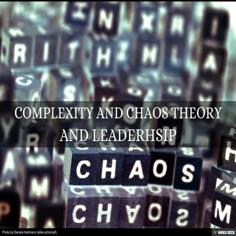 Complexity and Chaos theory