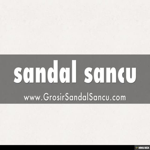 sandal sancu