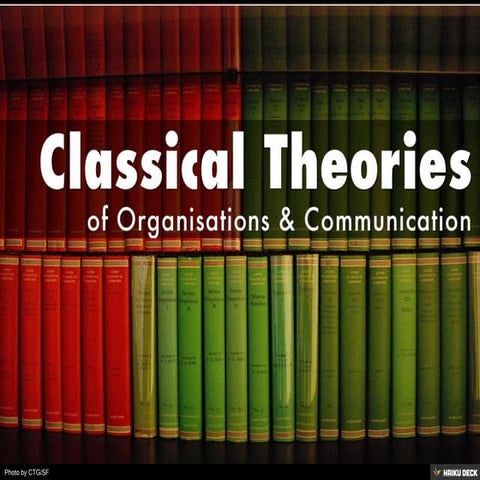 Classical Theories