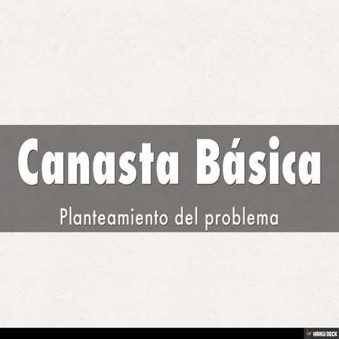 Canasta Básica