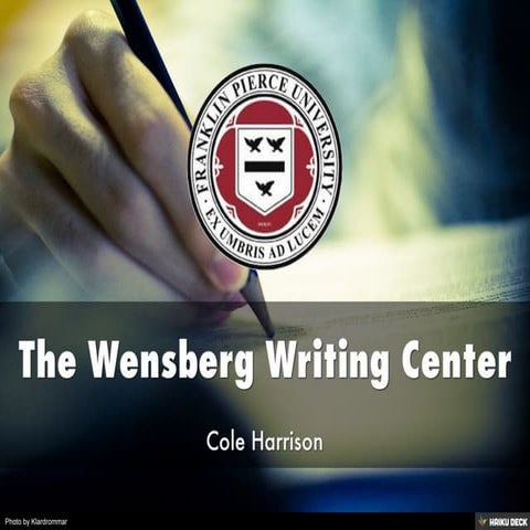 The Wensberg Writing Center