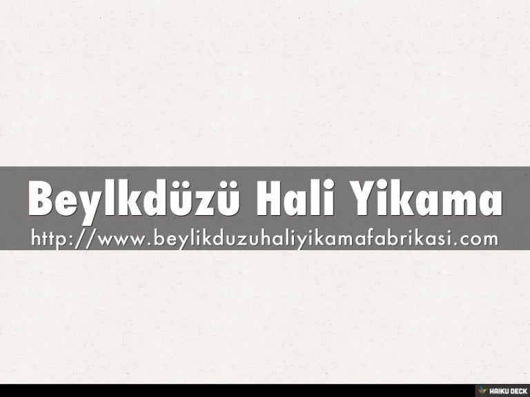 Beylkdüzü Hali Yikama