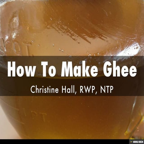 How To Make Ghee