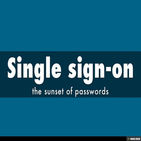 Single sign-on