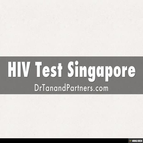 HIV Test Singapore