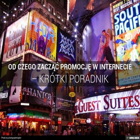 Od czego zacząć promocję w internecie