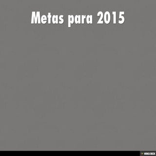 Metas para 2015