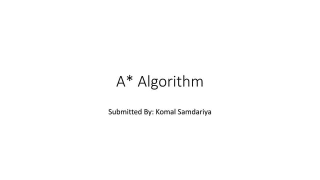 A* algorithm