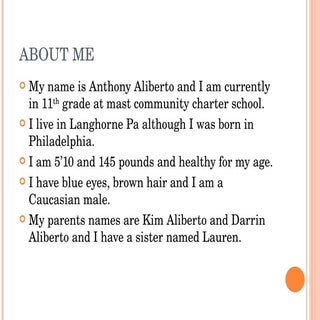 Anthony Aliberto Profile