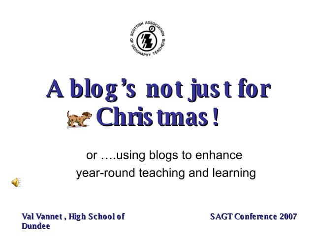 A Blog’S Not Just For Christmas!