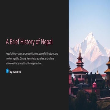 History of Nepal | PPTX