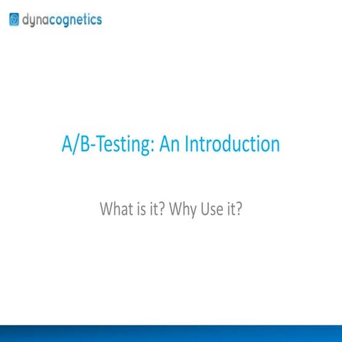 What is A/B-testing? An Introduction