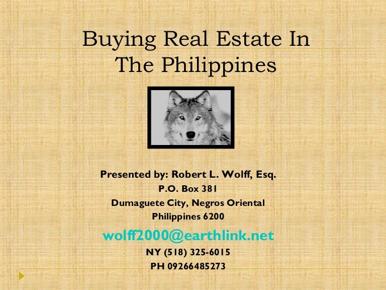 Foreigner's guide to buying real estate in the philippines
