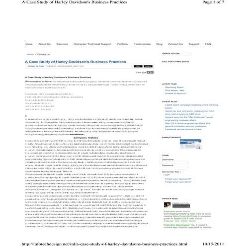 A case-study-of-harley-davidsons-business-practices
