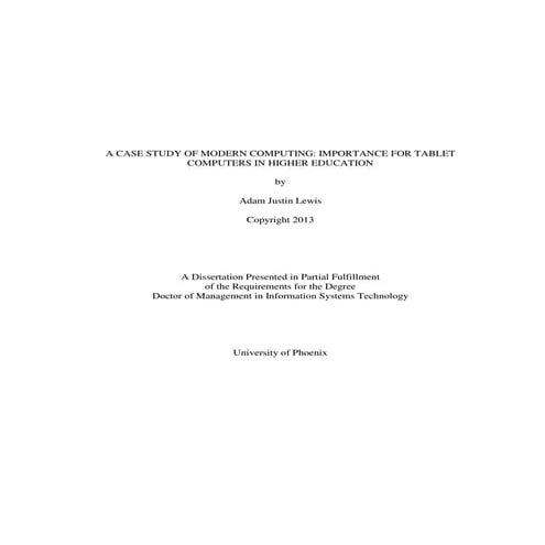 A case study of modern computing importance for tablet | PDF