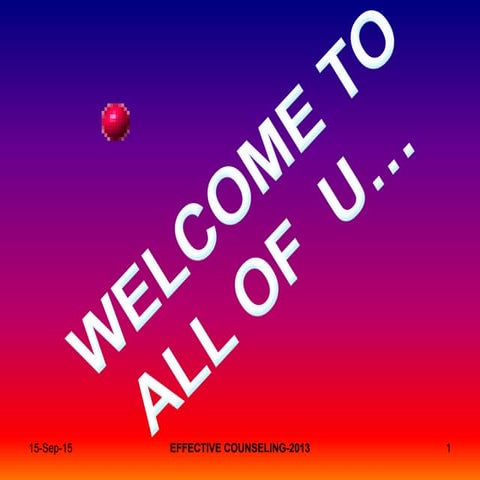 A clinical psychology & effective counselor