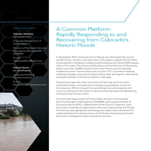 A Common Platform: Flood Response