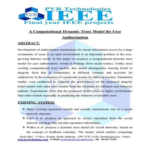 A computational-dynamic-trust-model-for-user-authorization-docx | PDF