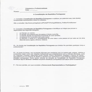 A ConstituiçãO Da RepúBlica Portuguesa