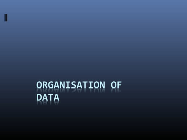 A database introduction