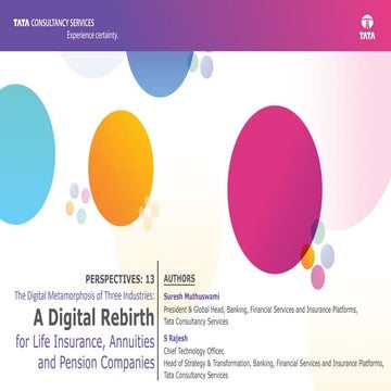 A Digital Rebirth for Life Insurance, Annuities and Pension Companies