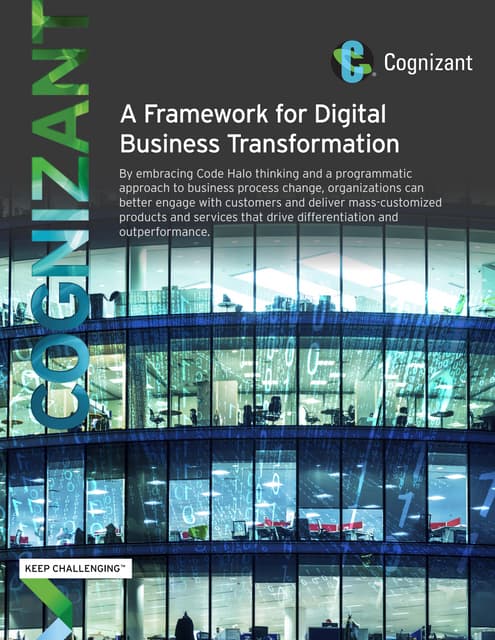 A Framework for Digital Business Transformation