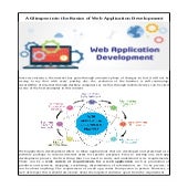 A Glimpse into the Basics of Web Application Development