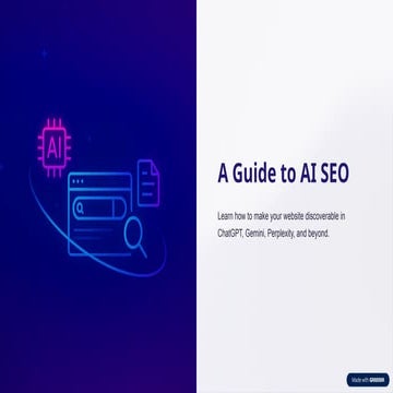A Guide to AI SEO: Increase your website's visibility in ChatGPT