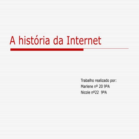 A historia da internet | PDF