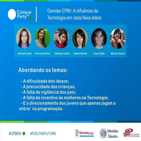 A influência da Tecnologia em cada faixa etaria