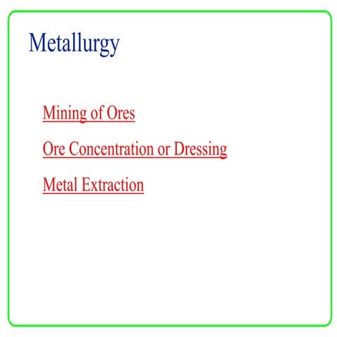 a-Metallurgy and metal extraction mining.ppt