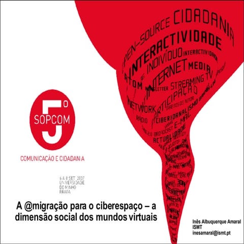A @migração para o ciberespaço - a dimensão social dos mundos virtuais