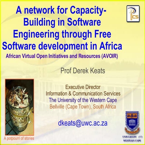 A network for Capacity-Building in Software Engineering in Africa