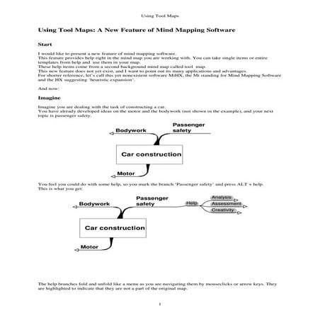 A New Feature For Mind Mapping Software