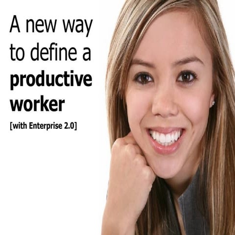 A new way to define a productive worker