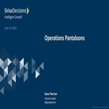 A opening remarks - Operations Pantaloons- InsightSquared