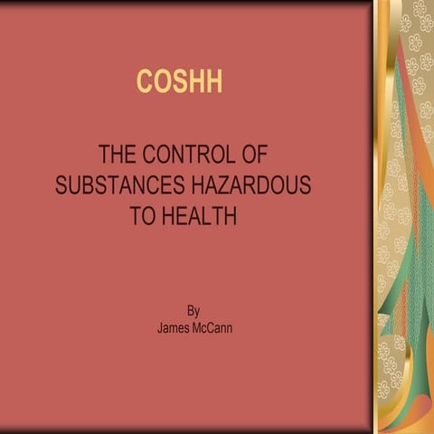 A  Part 17 Coshh By J Mc Cann