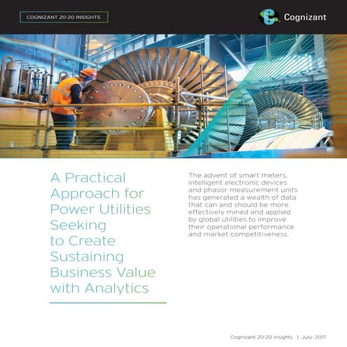A Practical Approach for Power Utilities Seeking to Create Sustaining Busines...
