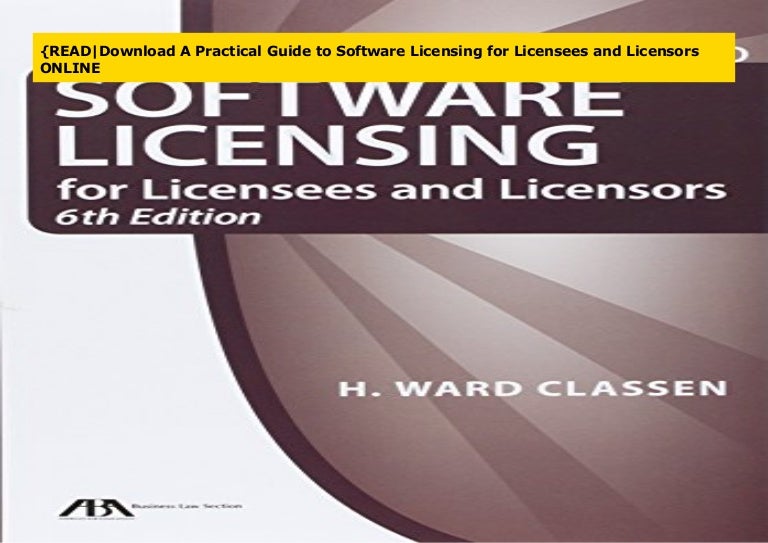 Software License Agreements A Practical Guide – DQUSC
