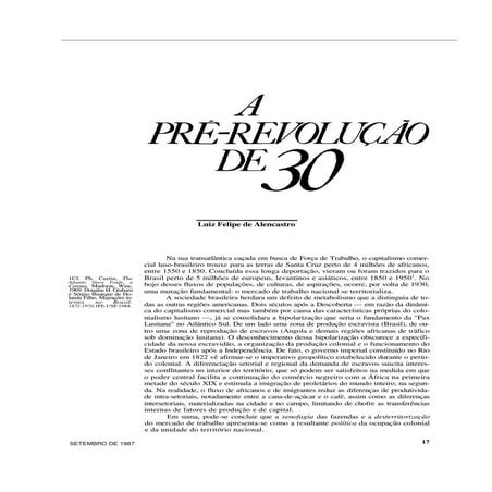 A Pre RevoluçãO De 30