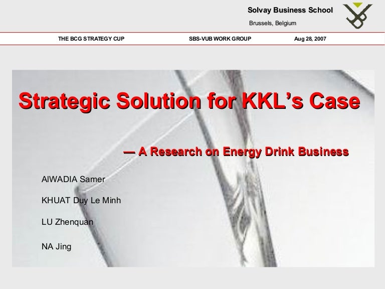 A Research on Energy Drink Business