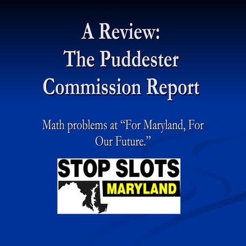 A Review Of The Puddester Commission Report | PPT