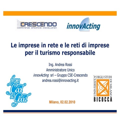 A  Rossi   Reti Di Imprese  Bicocca   02 02 2010   Rev 2